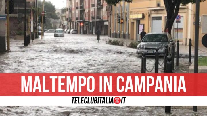 Forti temporali e vento, nuova allerta meteo in Campania