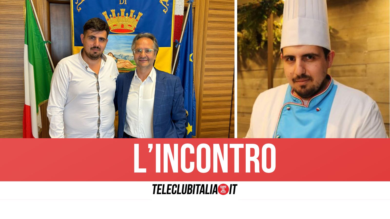 Chef giuglianese rappresenterà l’Italia ai mondiali di cucina a Los Angeles: l’incontro col sindaco Pirozzi