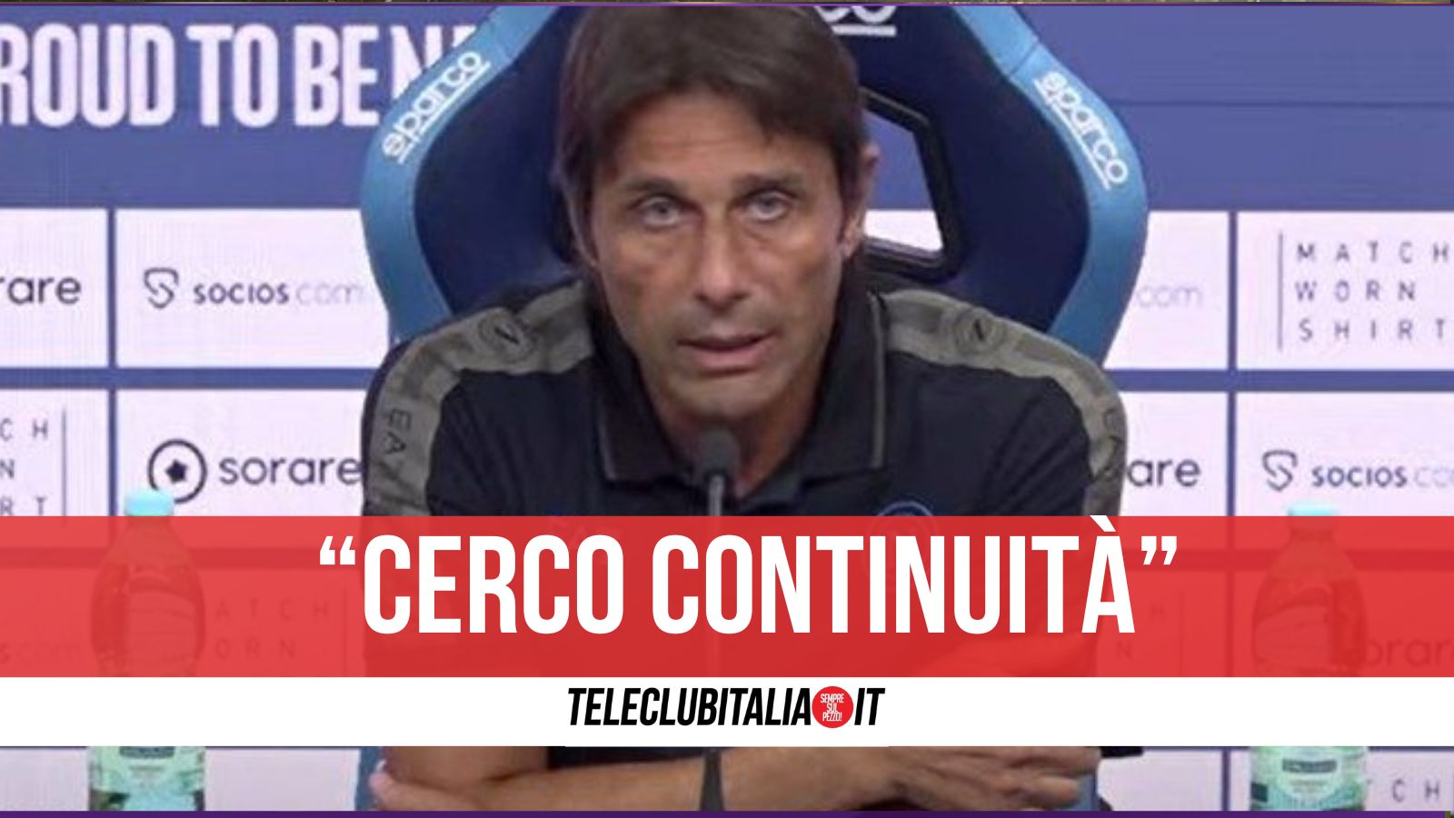 La conferenza di Conte per Juventus Napoli : ” A Torino un  esame importante per la squadra”