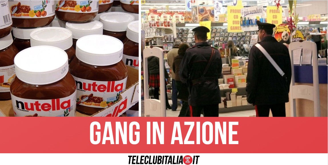 Melito, quattro raid in tre ore: rubati anche oltre 30 barattoli di Nutella e confezioni di caramelle