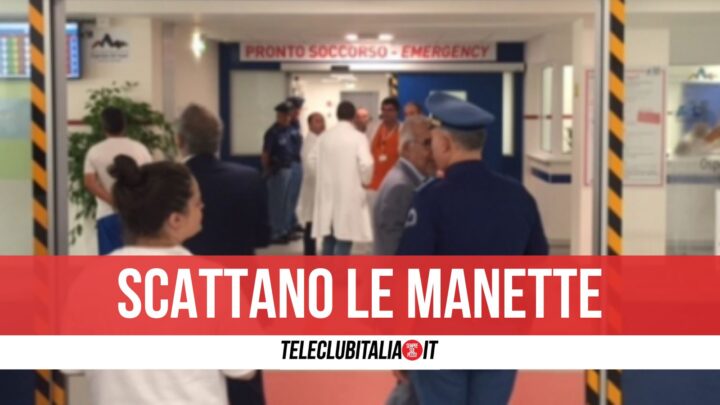 Follia all'ospedale Maresca di Torre del Greco: 58enne picchia quattro infermiere e due vigilantes