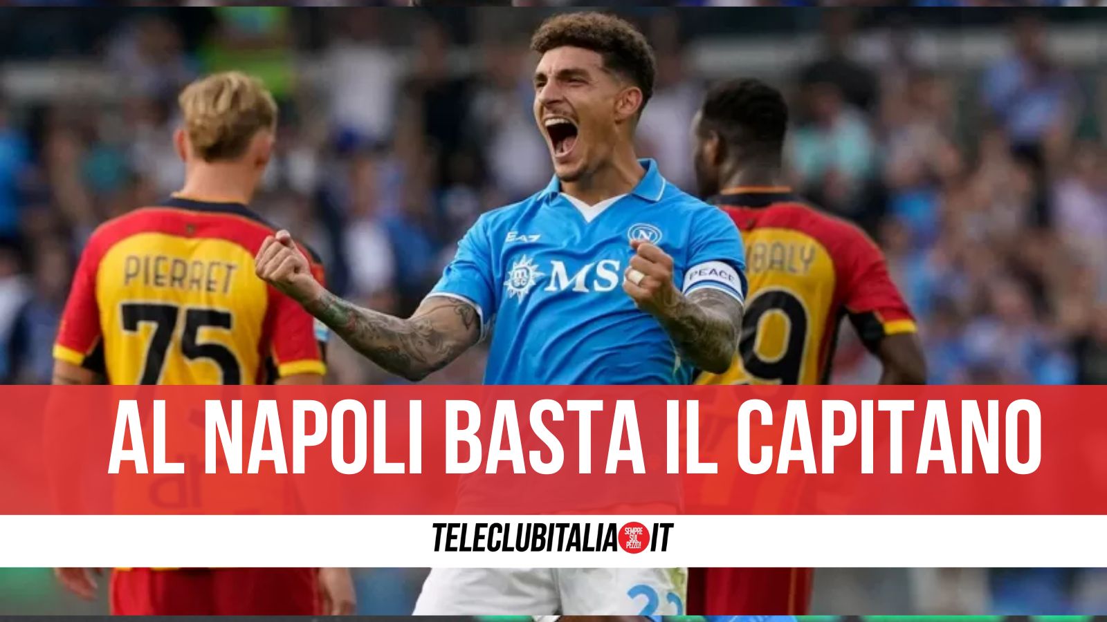 Di Lorenzo fa allungare il Napoli in vetta alla classifica, Lecce battuto 1 0