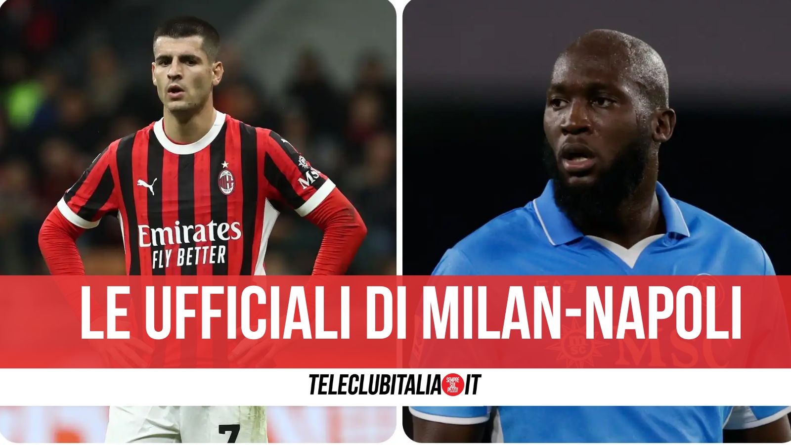 Il Milan perde anche Pulisic, le formazioni ufficiali di Milan Napoli