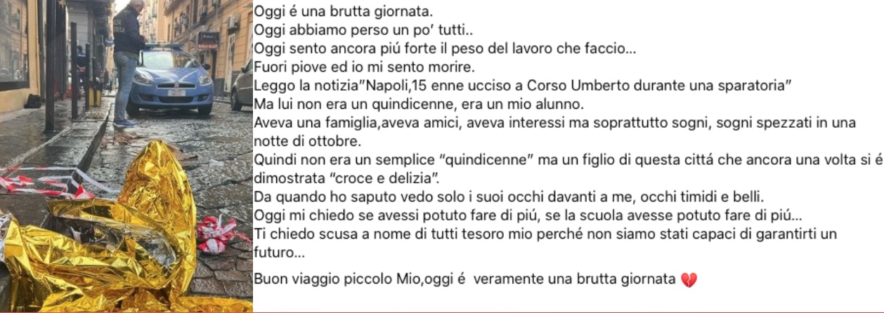 Omicidio Emanuele Tufano Lettera Prof