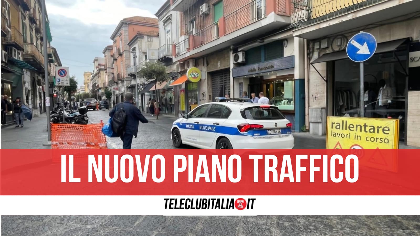 Giugliano, chiude parte di corso Campano: direzioni obbligatorie e sensi di marcia