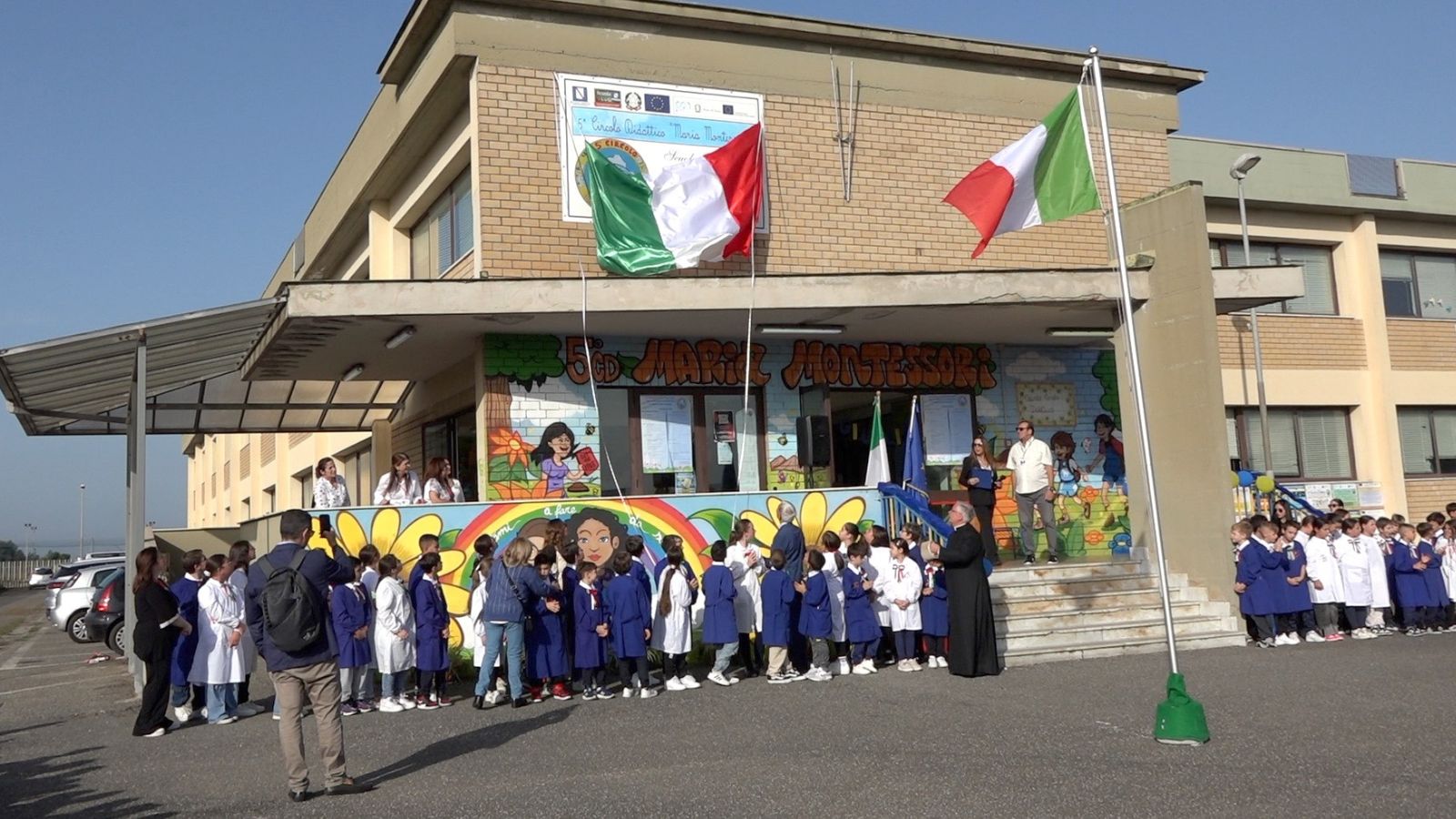 Giugliano, in via Pigna la cerimonia di intitolazione del Quinto Circolo a "Maria Montessori"