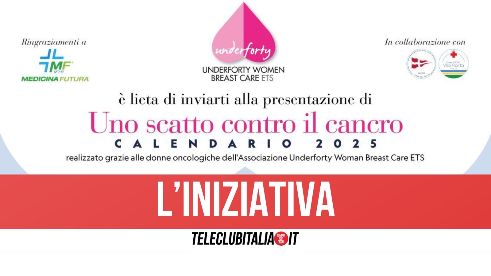 Uno scatto contro il cancro: al via il progetto a sostegno dell’associazione Underforty