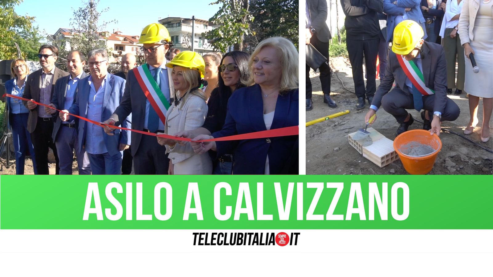 Posta la prima pietra del”asilo comunale a Calvizzano