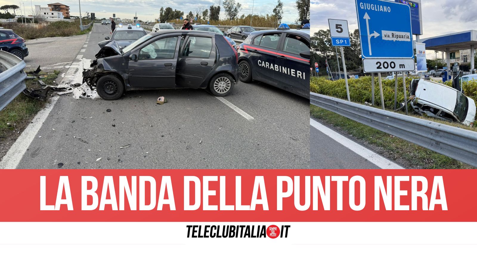 Giugliano, furti nel parcheggio dell’ex Auchan: banda di ladri inseguita e arrestata