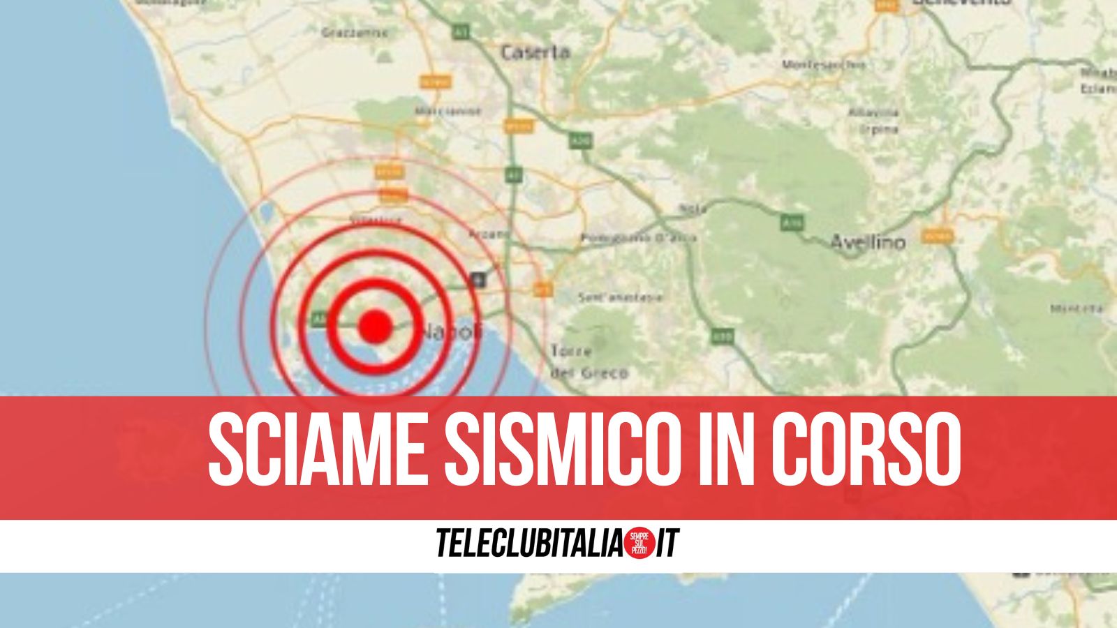 Campi Flegrei, 5 scosse in meno di un’ora: continua lo sciame sismico