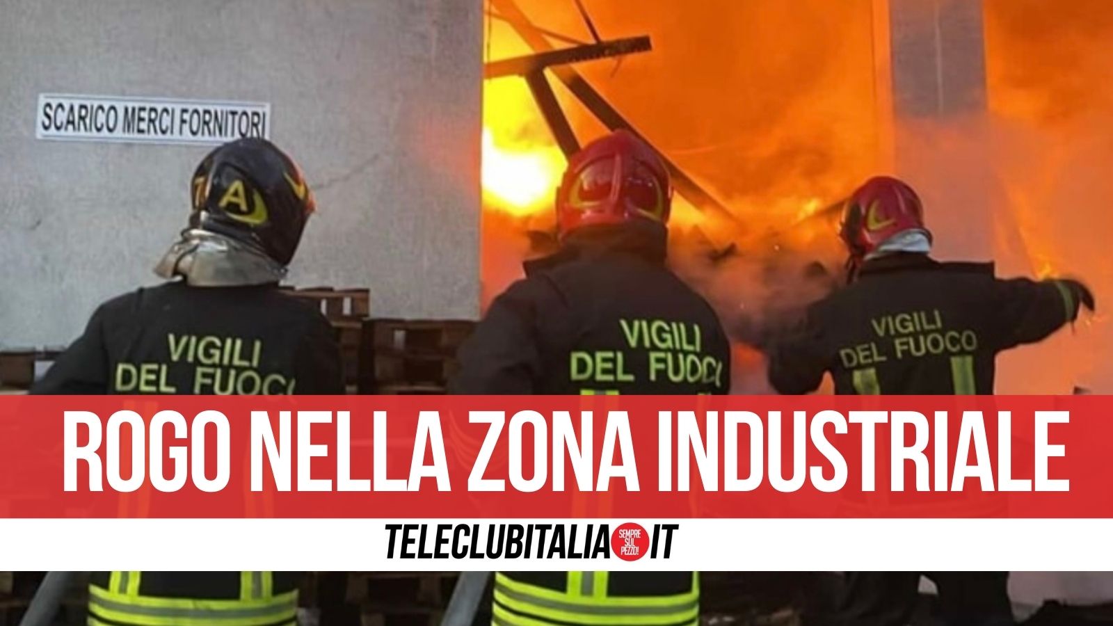 Vasto incendio a Carinaro, in fiamme stabilimento di produzione di caffè