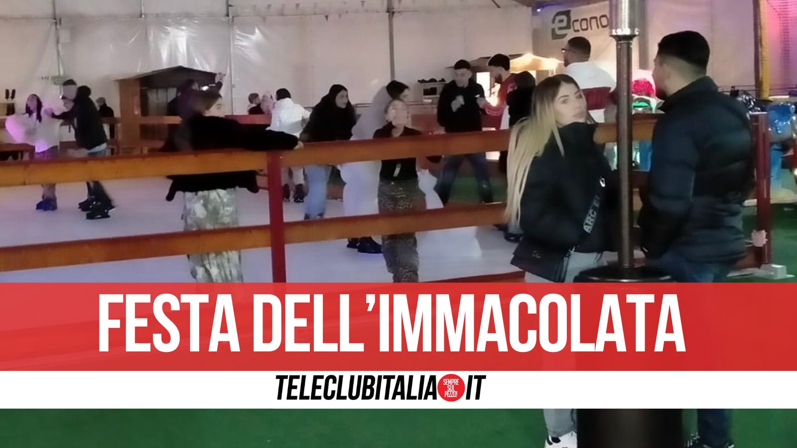 Festa dell’Immacolata, “Mugnano sul Ghiaccio” inaugura il calendario degli eventi natalizi