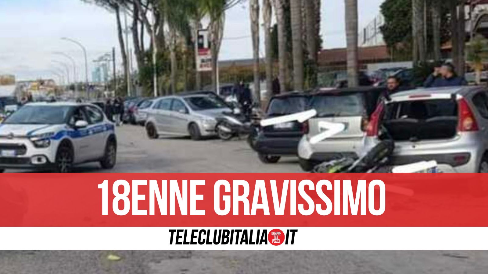 Arzano, scontro frontale tra scooter e auto: si prega per Giuseppe Caiazza