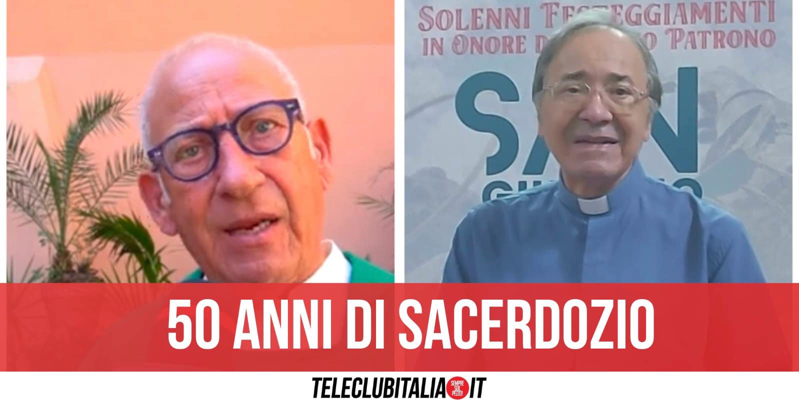 Giugliano celebra i 50 anni di ordinazione sacerdotale di Don Angelo e Don Luigi