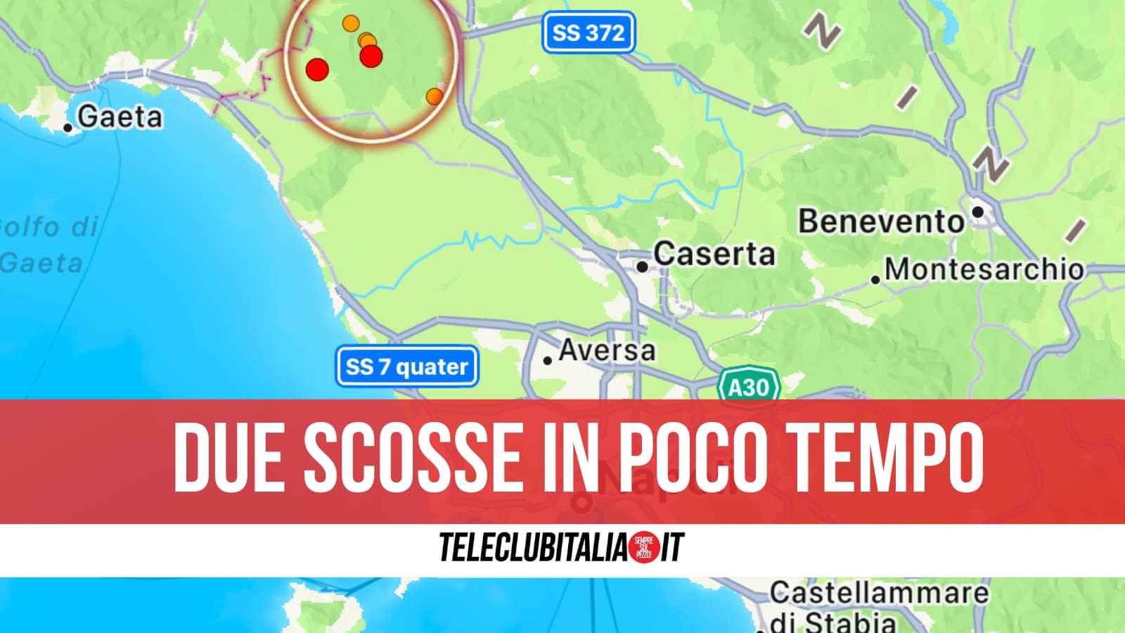 Due terremoti in pochi minuti nel Casertano, tremano Roccamonfina e Sessa Aurunca