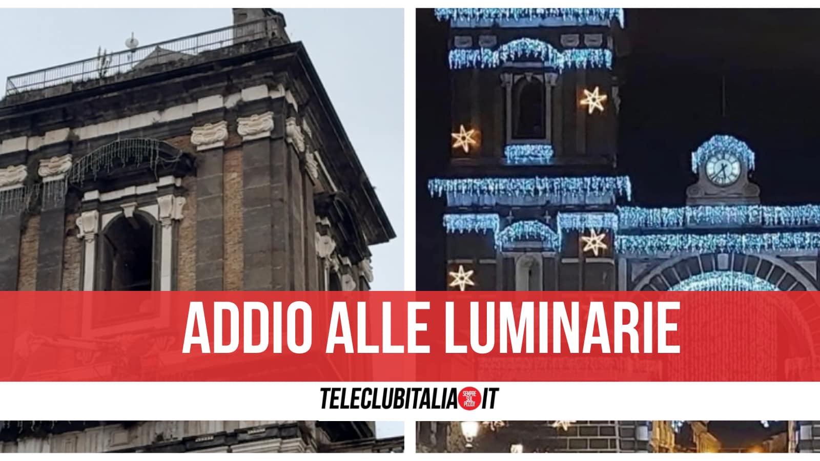 Aversa, via alle luminarie dal Campanile e dall’Arco: mancano le autorizzazioni