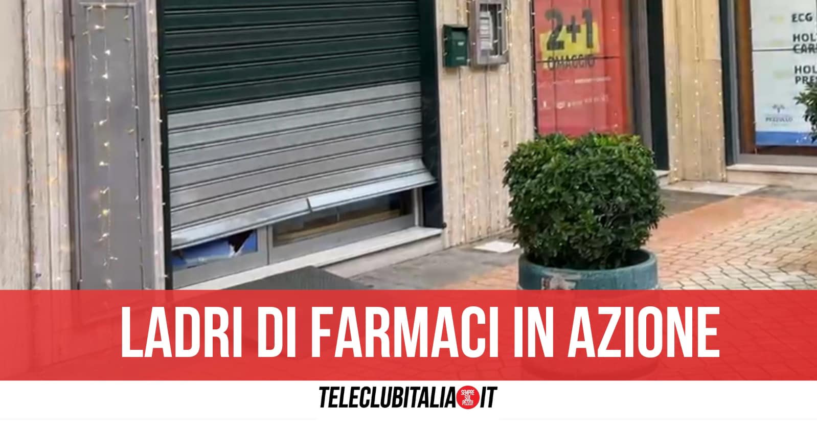 Qualiano, tentato furto in farmacia: il nebbiogeno mette in fuga i ladri