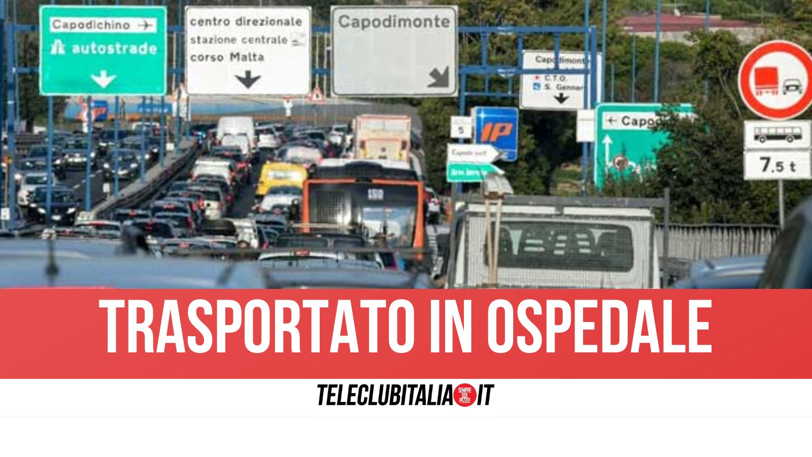 Incidente in Tangenziale a Napoli: conducente si sente male mentre è alla guida