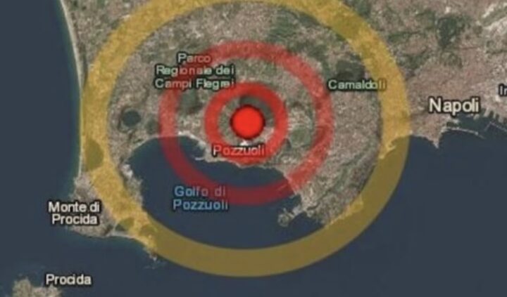 Terremoto ai Campi Flegrei: scossa di magnitudo 3.4 avvertita a Napoli e Pozzuoli