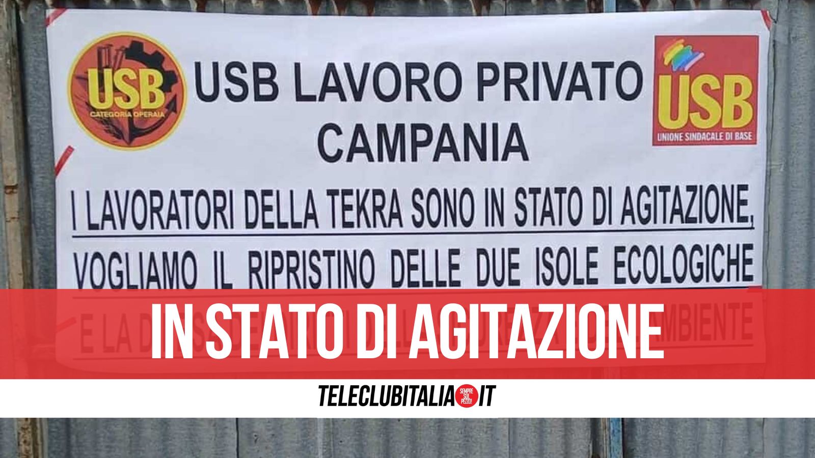 Aversa, lavoratori Tekra ancora in stato di agitazione. Usb (lavoro privato Campania): “A Natale problemi irrisolti”