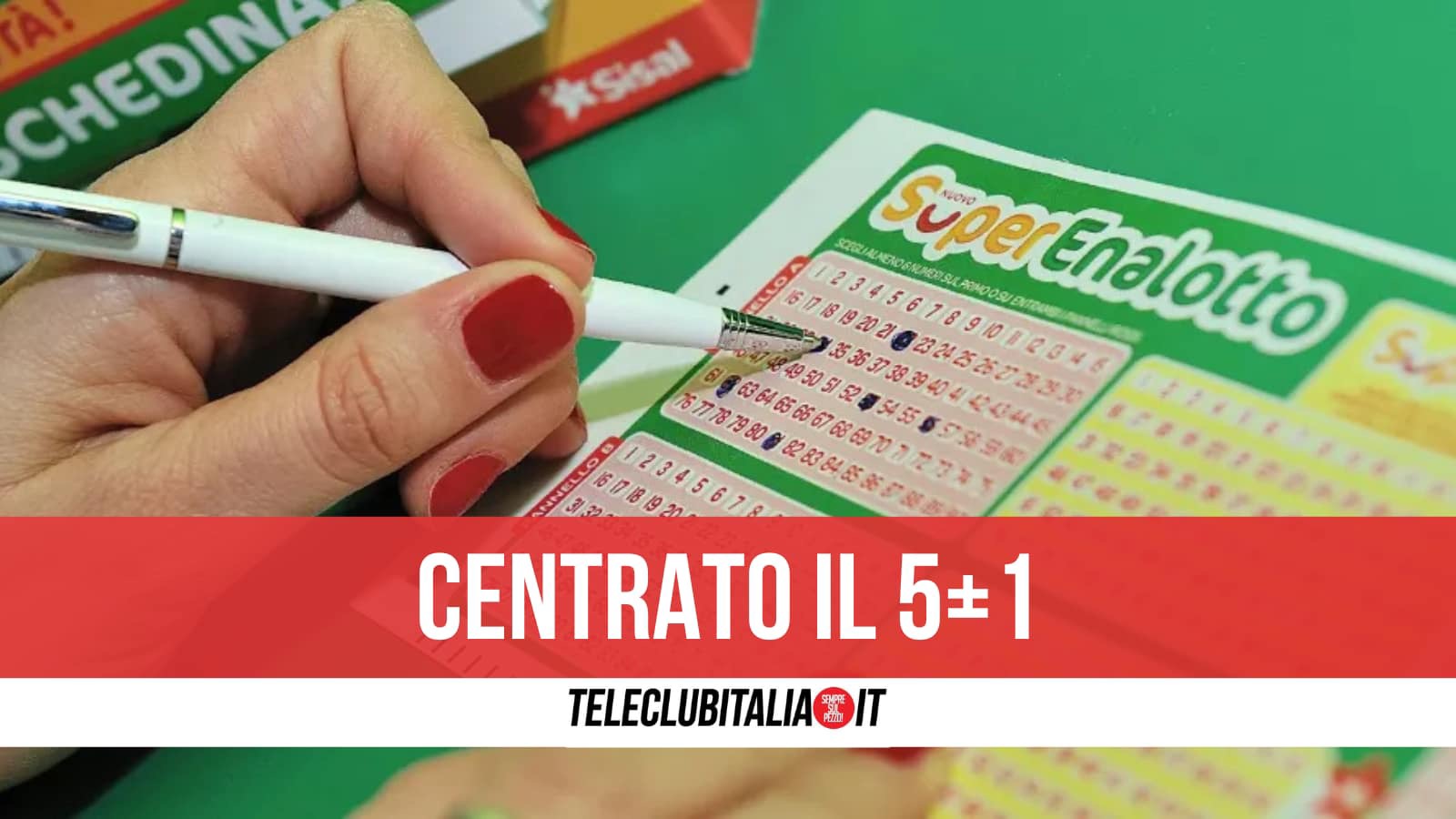 Superenalotto, centrato il 5+1 da oltre 400mila euro a Napoli