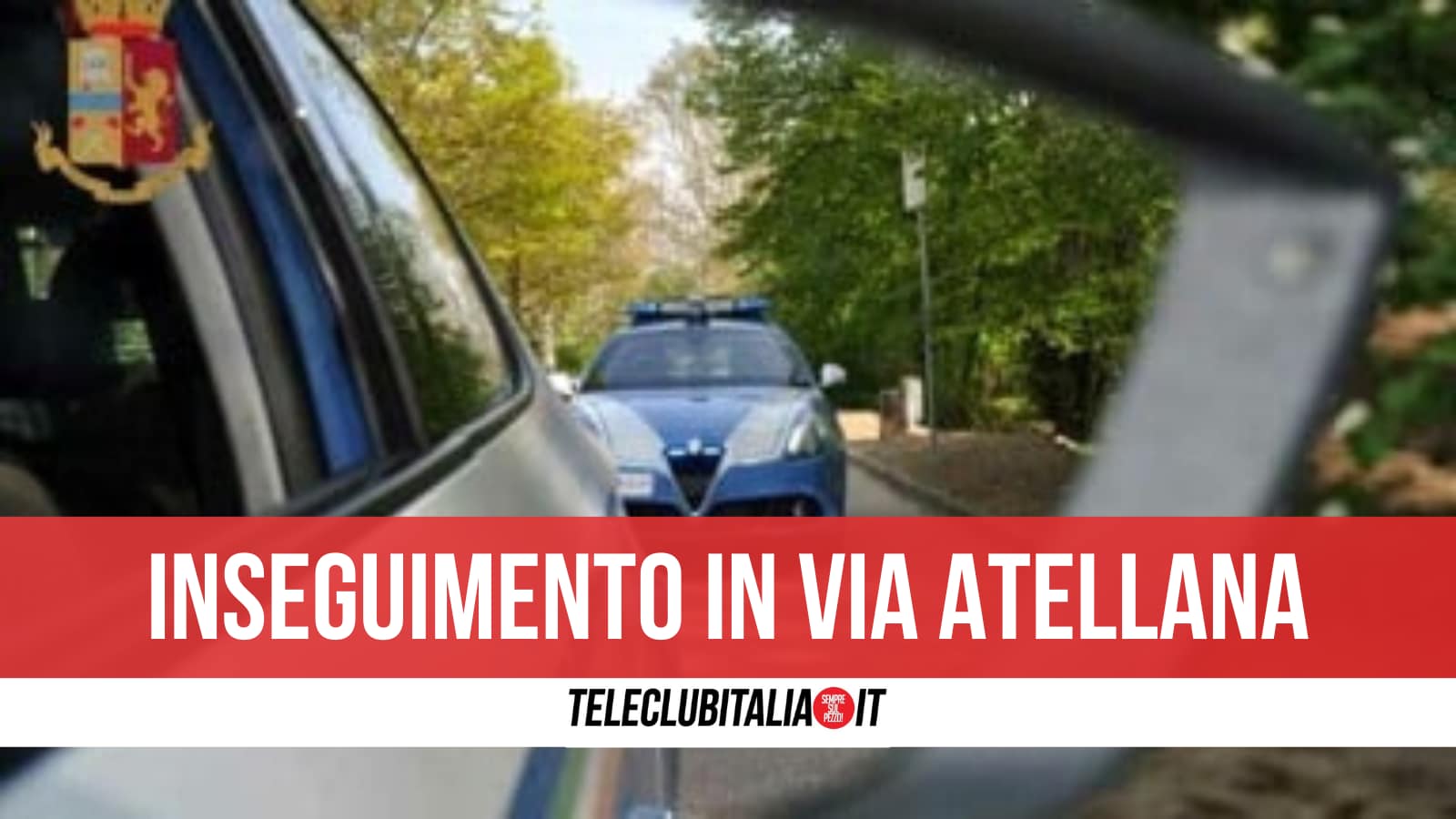 Caivano, si dà alla fuga e poi si schianta contro la volante della Polizia: arrestato