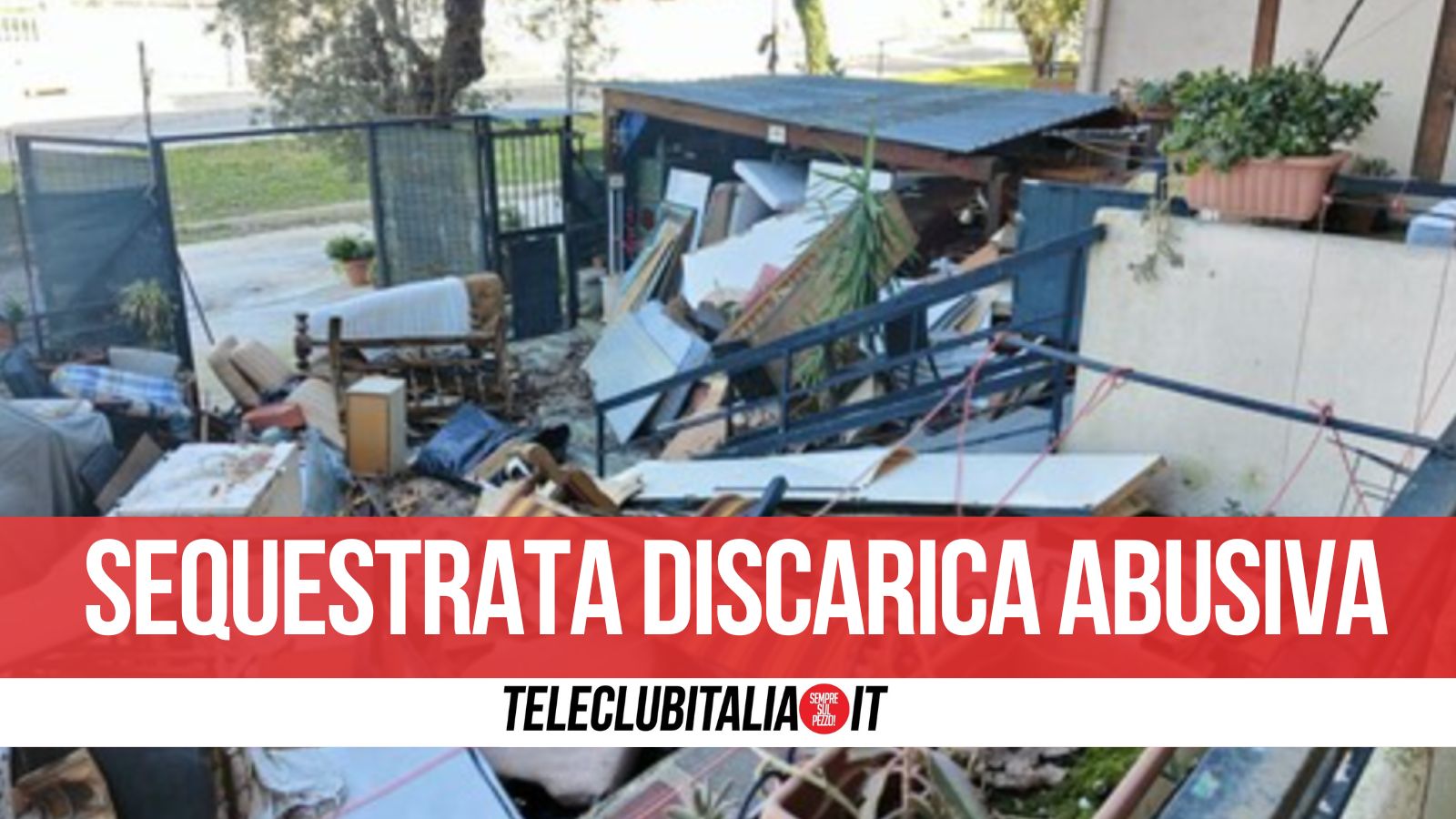 Bacoli. Discarica abusiva nel giardino di casa: scoperti 15 tonnellate di rifiuti speciali