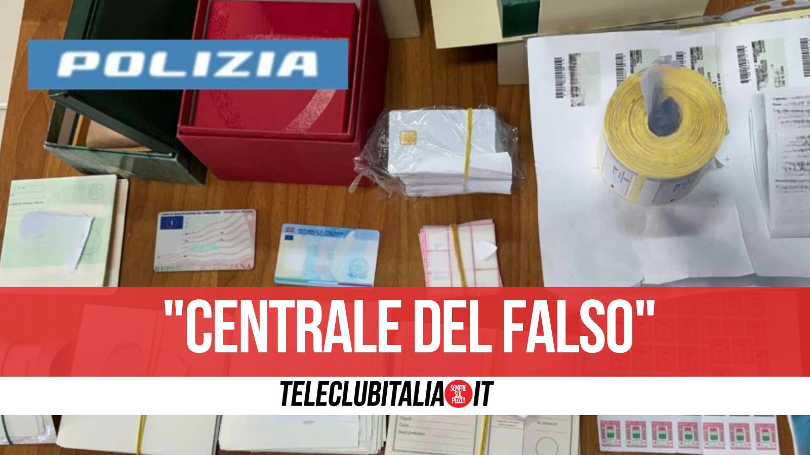 Una “centrale” di documenti falsi nel rione Sanità, la scoperta dopo il blitz della Polizia