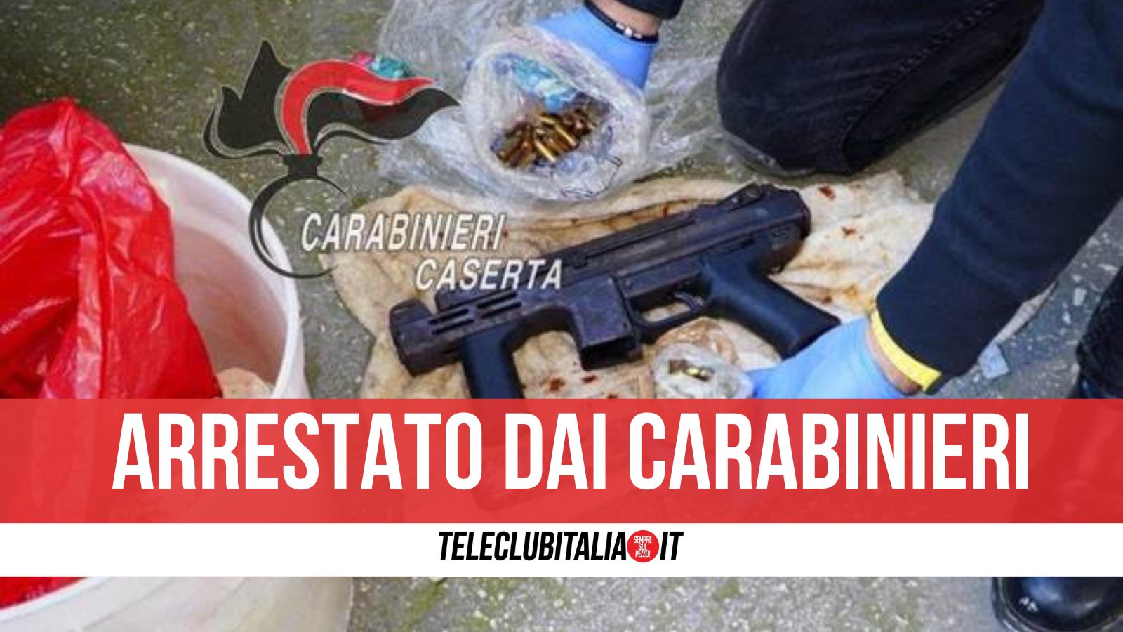 Casapesenna, mitragliatrice e munizioni in casa: arrestato un 56enne