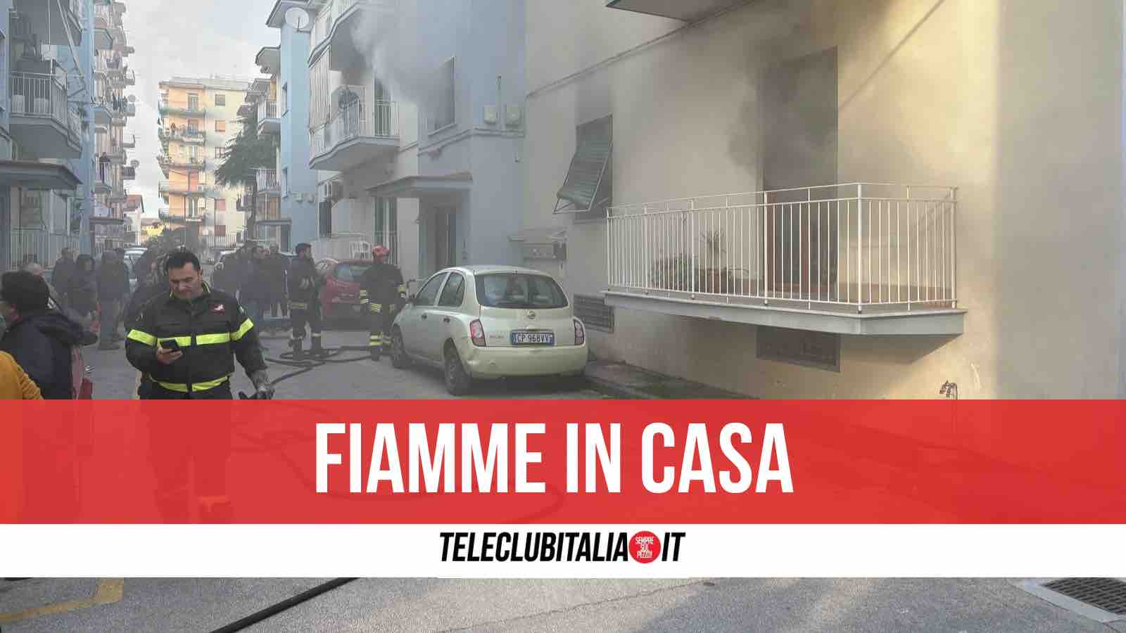 Dramma a Giugliano, incendio in un’abitazione