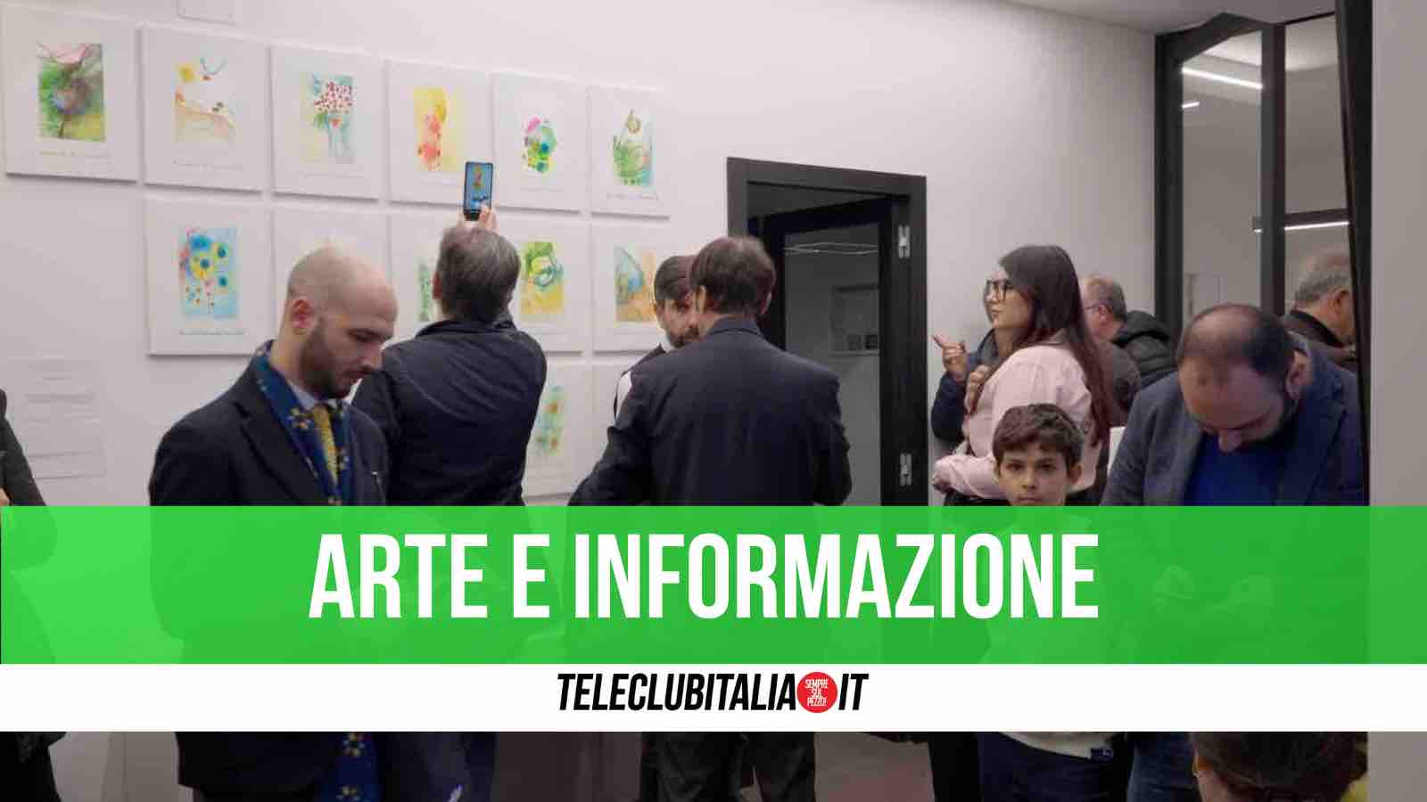 Mostra d’arte a Teleclubitalia, in esposizione lavori di due artiste