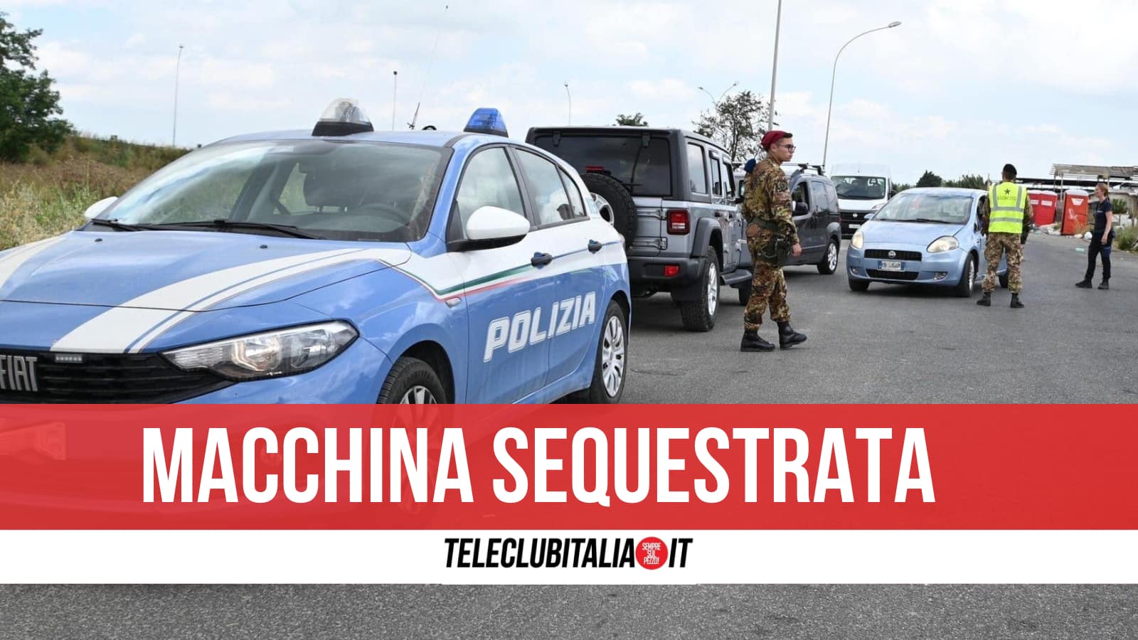 Giugliano, circola su auto rubata e con targa della Repubblica Ceca: denunciato