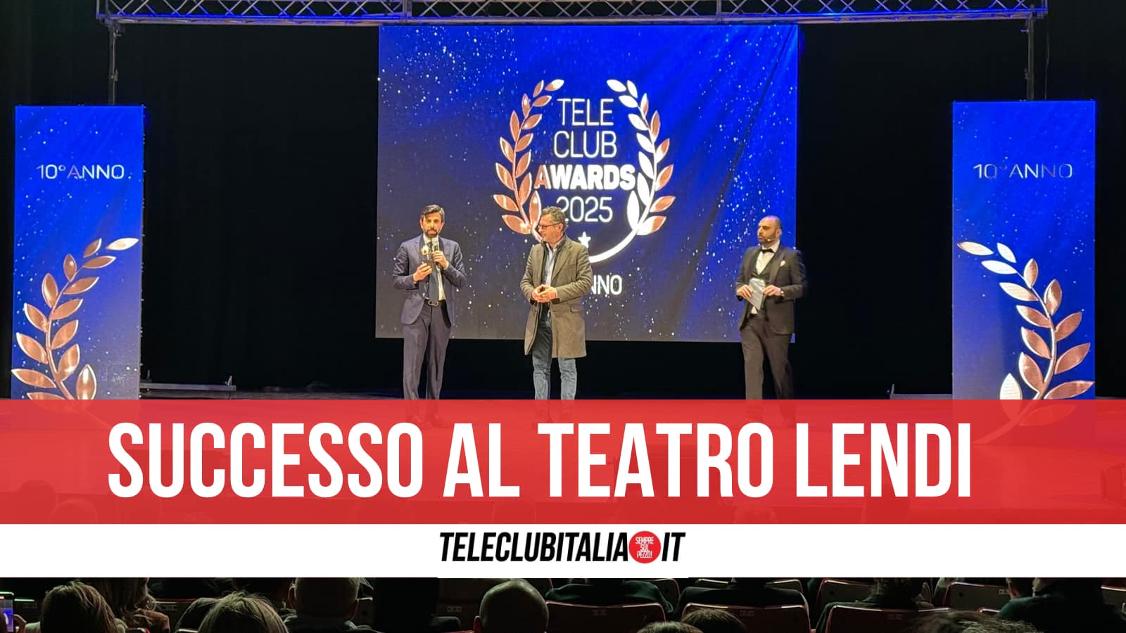 Teleclub Awards 2025, Borrelli “personaggio dell’anno”. Tutti i vincitori della decima edizione