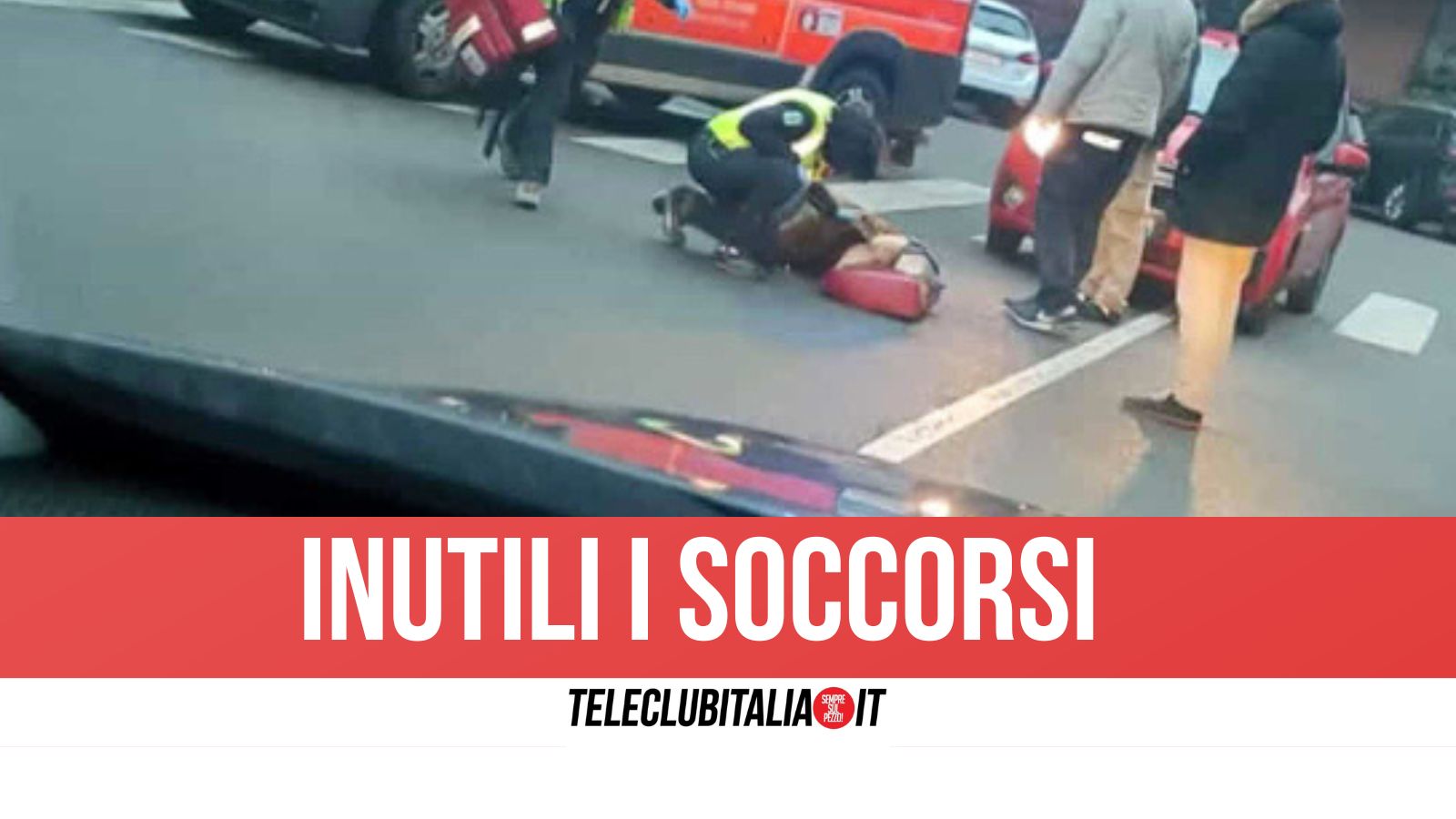 Tragico incidente ad Avellino: 84enne travolto dalla propria auto