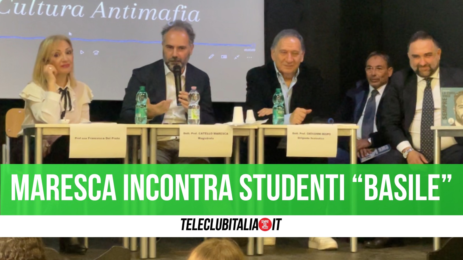 Giugliano, incontro con Catello Maresca alla scuola Basile: “Per legalità serve segnale anche dalla politica”