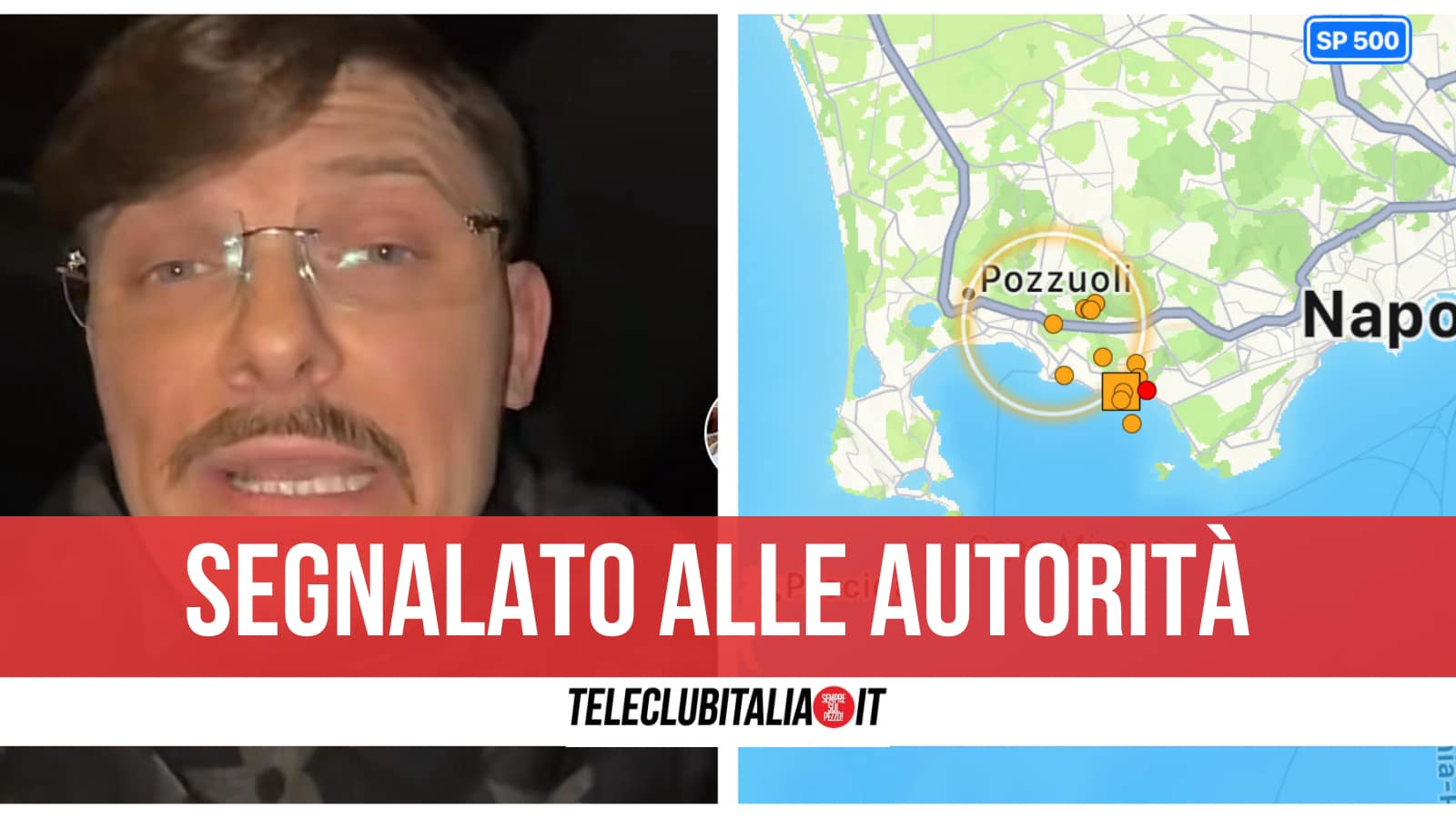 Campi Flegrei, “Mi hanno detto ci sarà forte scossa”. Kekko Dany segnalato a Polizia e Carabinieri